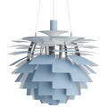 PH Artichoke hanglamp Ø600 Chrome Plated Dusty Blue