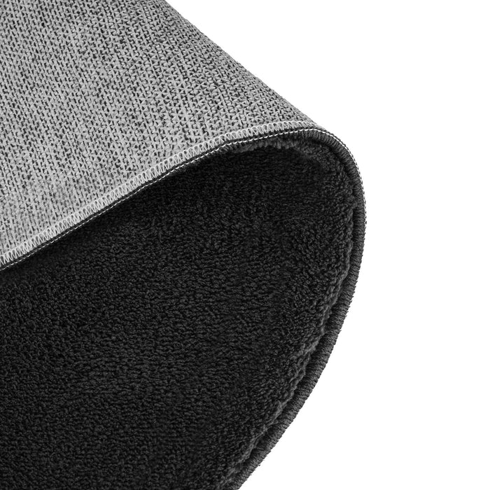 tectake® Kortpolig vloerkleed Soft Zone Ø 120 cm - Zwart