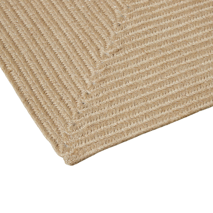 tectake® Gevlochten vloerkleed Vibe van jute, boho-stijl 80 x 150 cm