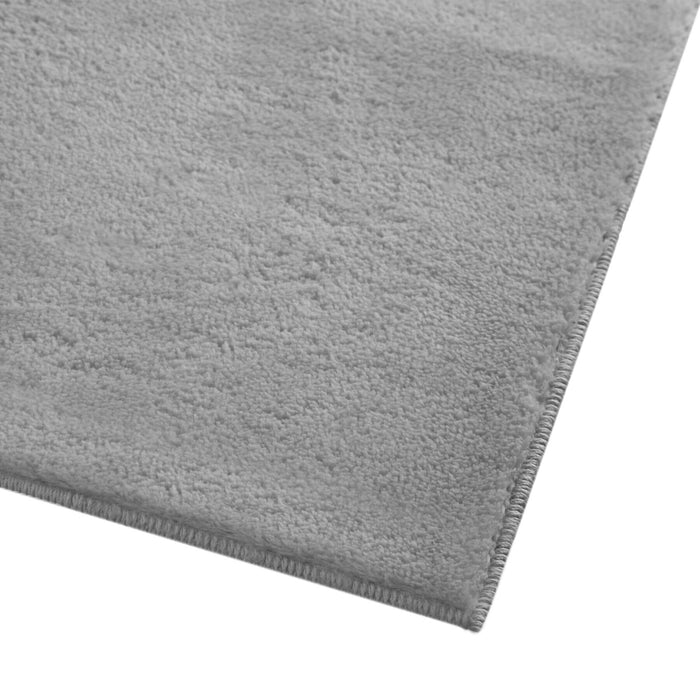 tectake® Kortpolig vloerkleed Soft Zone 140 x 200 cm - Grijs