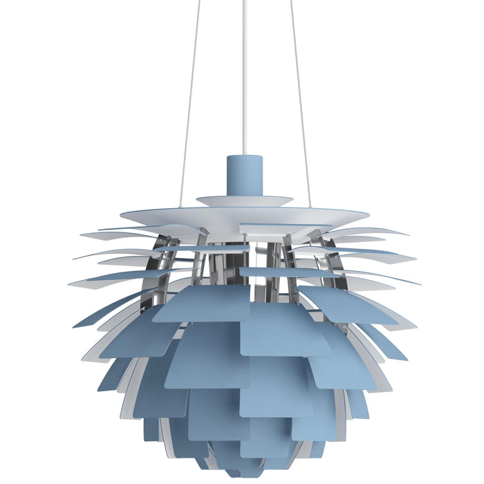PH Artichoke hanglamp Ø480 Chrome Plated Dusty Blue