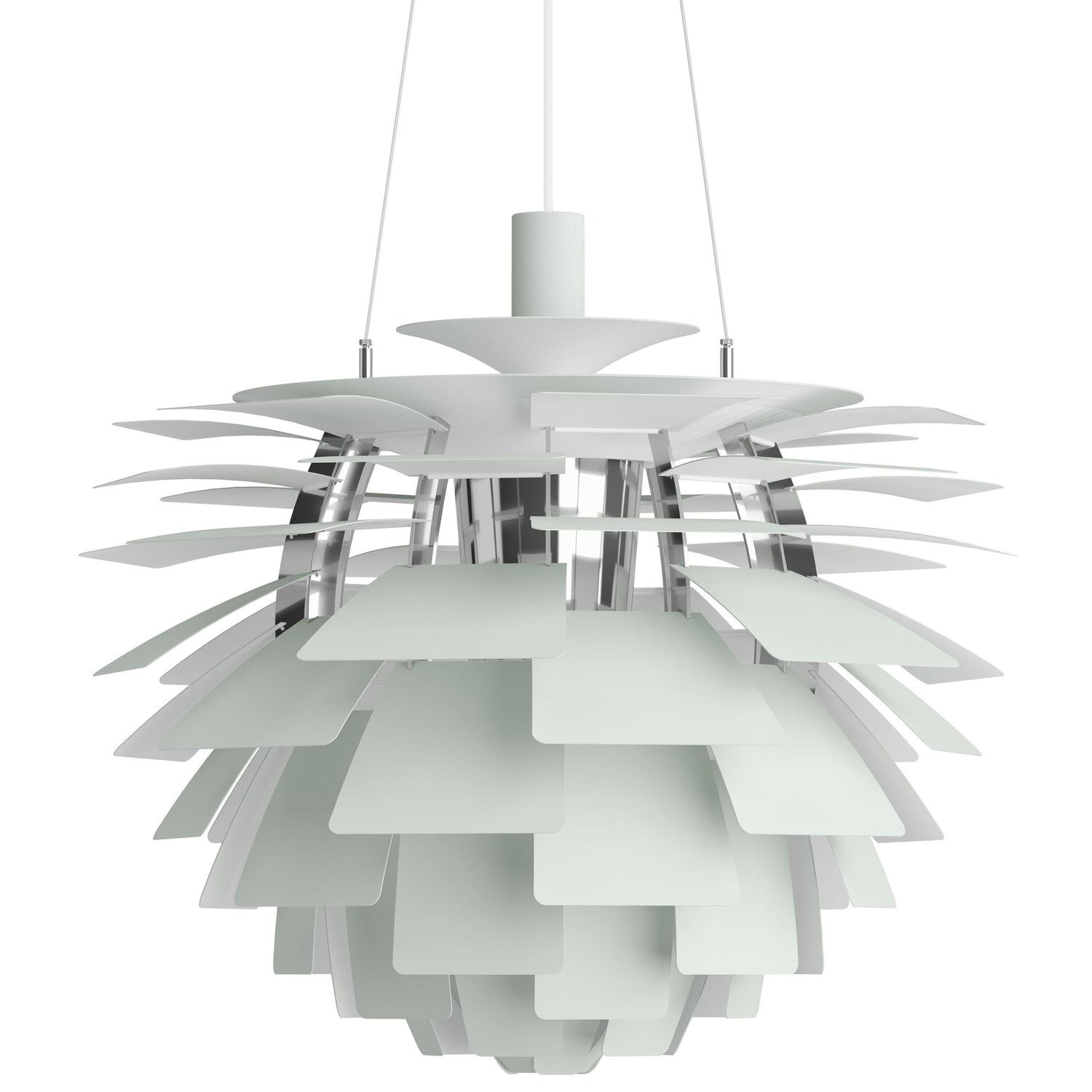 PH Artichoke hanglamp Ø600 Chrome Plated Dusty Green