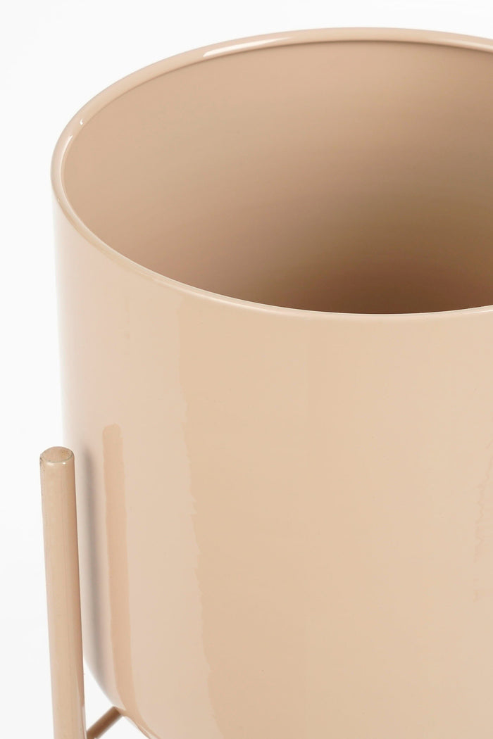 Mica Decorations Colyn Bloempot - H60 x Ø19 cm - IJzer - Lichtroze