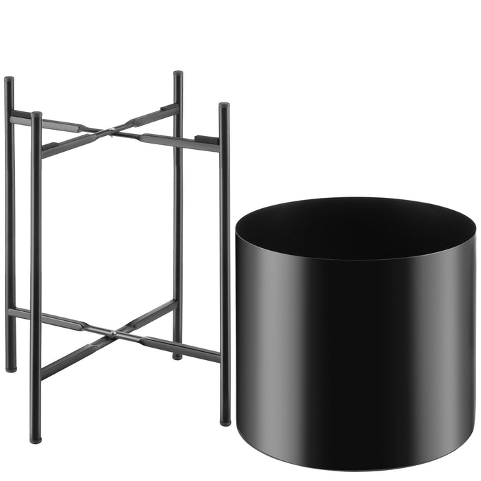 tectake® Plantenstandaard Mine, 2-delige set, gepoedercoat staal