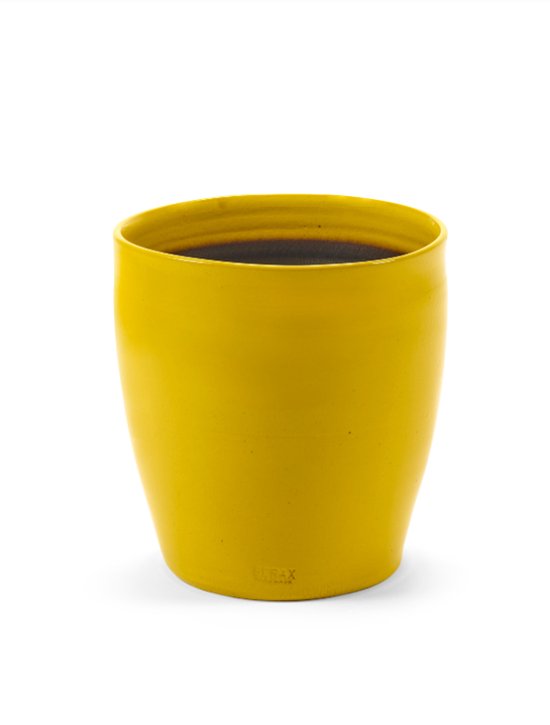 Serax Bloempot Lines Geel D 30 cm H 32 cm Opening 28 cm