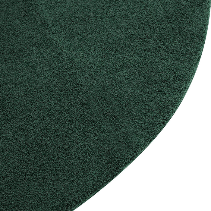 tectake® Kortpolig vloerkleed Soft Zone Ø 120 cm - Groen