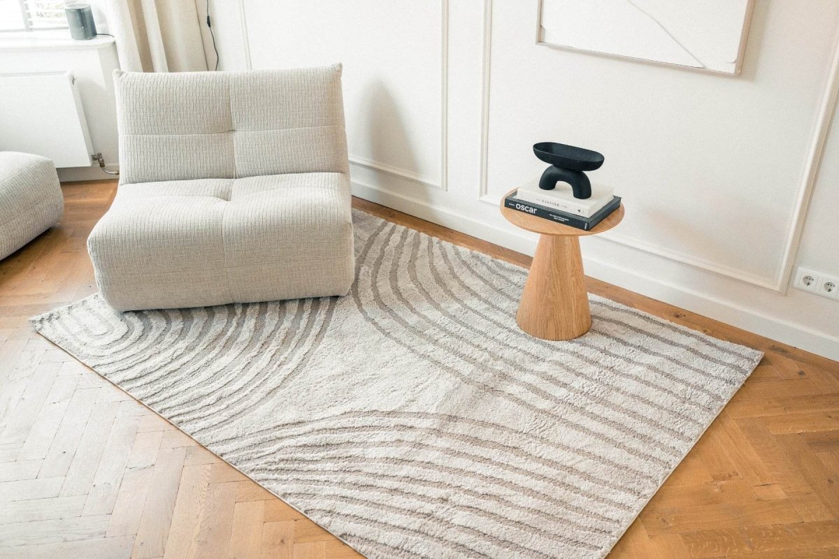 Interieur05 Scandinavisch vloerkleed Vidar zand - 240 x 330 cm