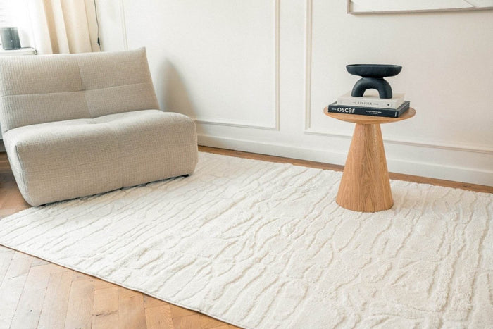 Interieur05 Scandinavisch vloerkleed Bjorn creme|wit - 140 x 200 cm