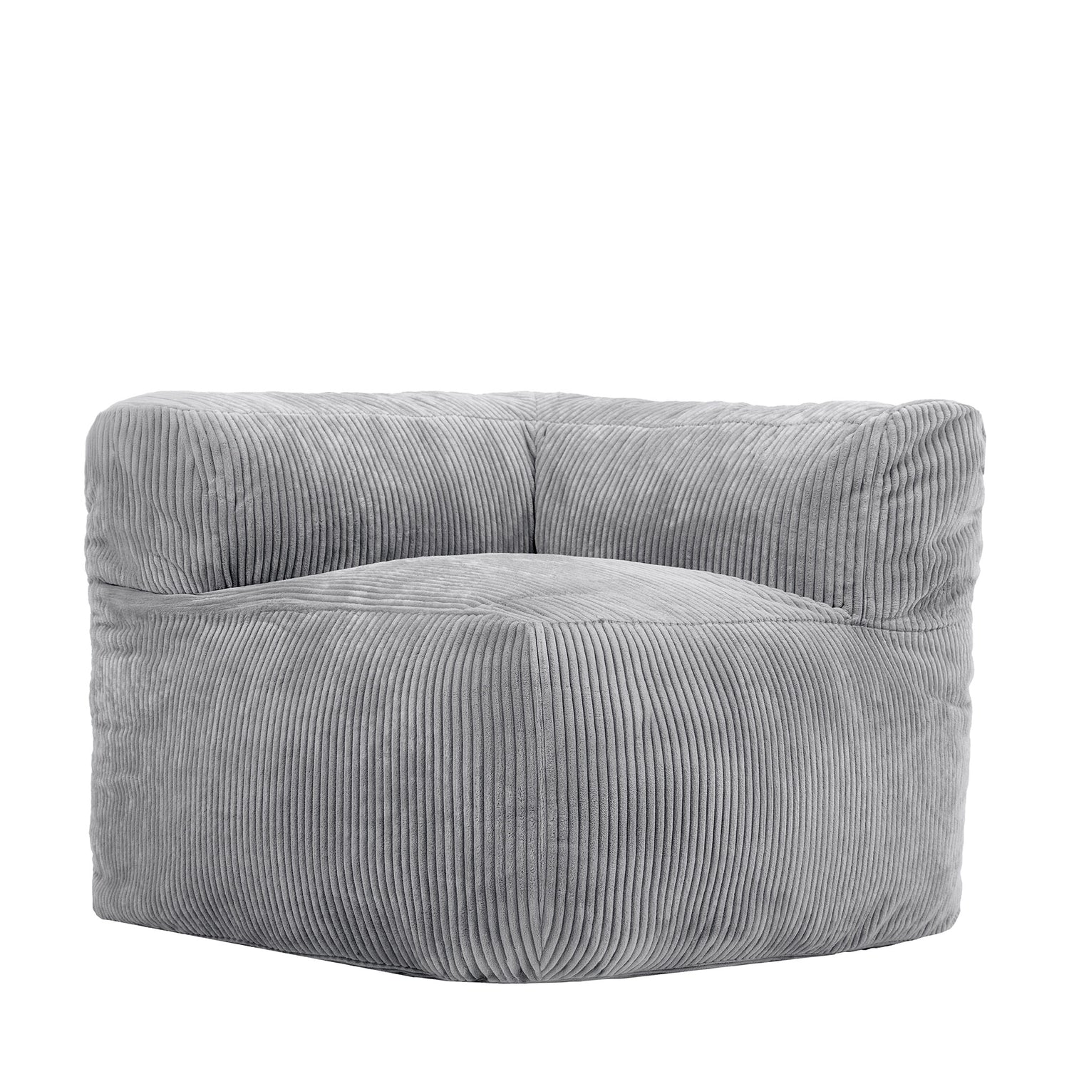 icon Zen Modulaire Bank Element - Hoekstuk - Ribfluweel - Grijs