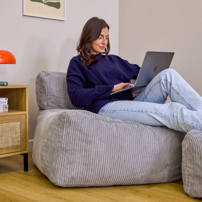 icon Zen Modulaire Bank Element - Stoel - Ribfluweel - Grijs