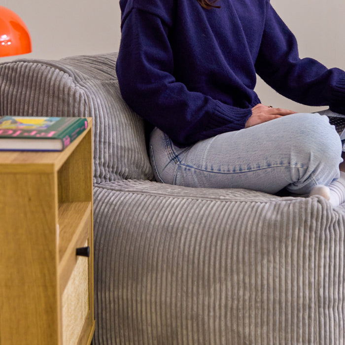 icon Zen Modulaire Bank Element - Stoel - Ribfluweel - Grijs