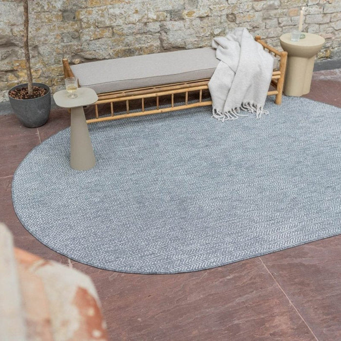 Eva Interior Buitenkleed Dahl Ovaal - Grijs - Dubbelzijdig