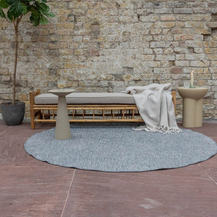 Eva Interior Buitenkleed Dahl Rond - Grijs - Dubbelzijdig