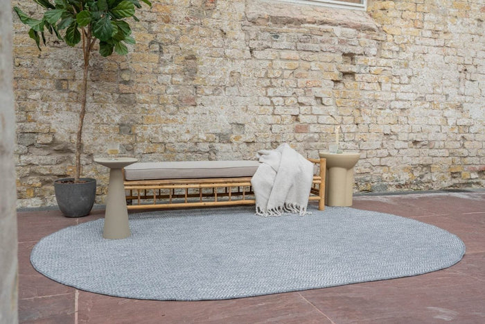 Eva Interior Buitenkleed Dahl Ovaal - Grijs - Dubbelzijdig