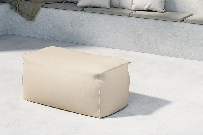 Rebellenclub Fichi Loungekussen Hocker - Beige