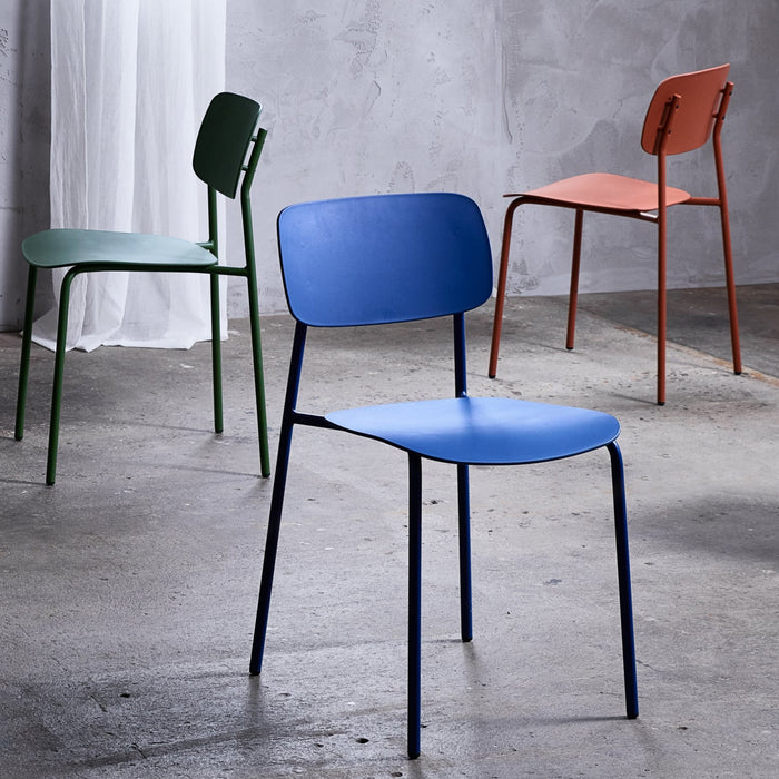 Rebellenclub Strom Eetkamerstoel - Set van 4 - Blauw