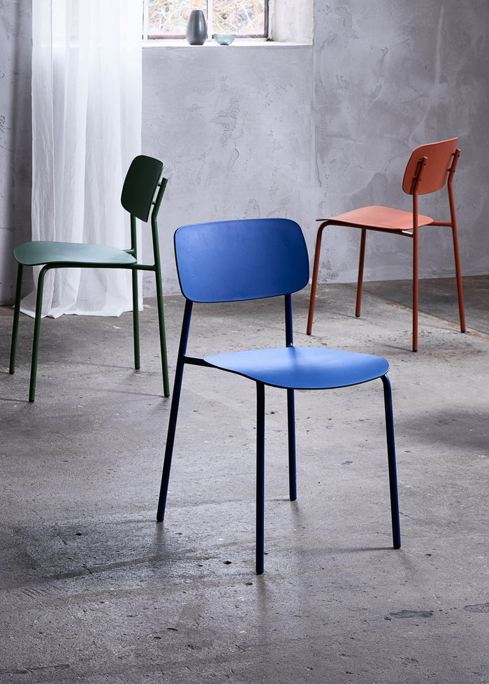 Rebellenclub Strom Eetkamerstoel - Set van 4 - Blauw