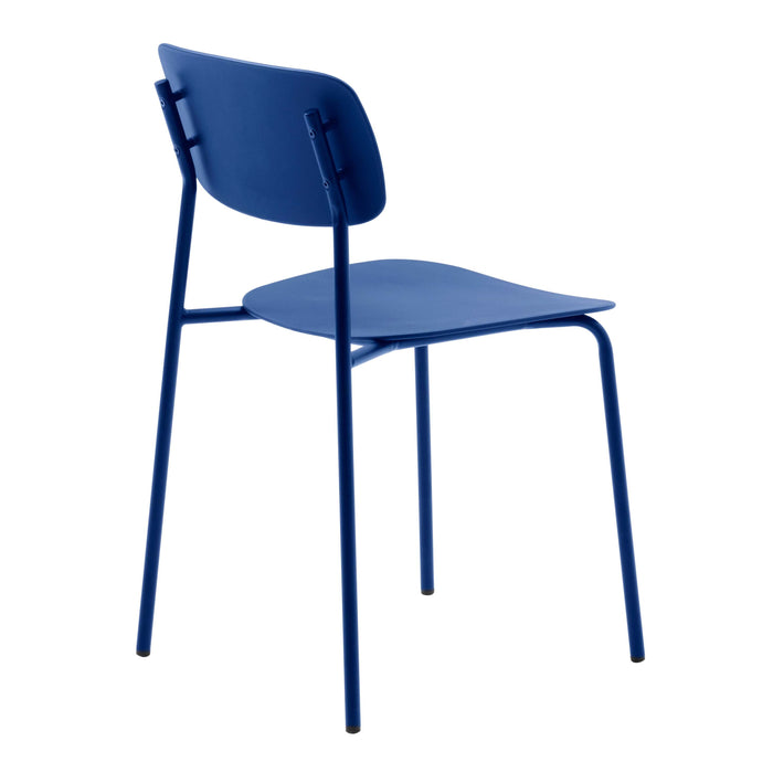 Rebellenclub Strom Eetkamerstoel - Set van 4 - Blauw