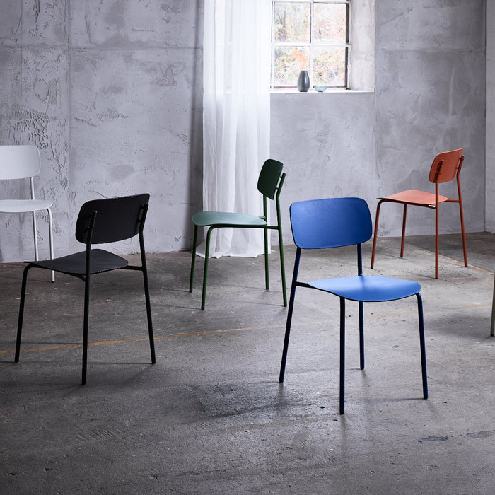 Rebellenclub Strom Eetkamerstoel - Set van 4 - Blauw