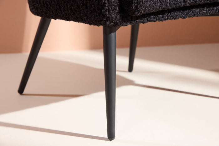 Rebellenclub Minerva Fauteuil - Zwart