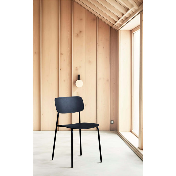 Rebellenclub Strom Eetkamerstoel - Set van 4 - Zwart