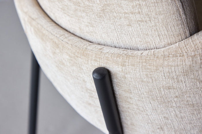 Rebellenclub Elno Eetkamerstoel - Set van 2 - Beige