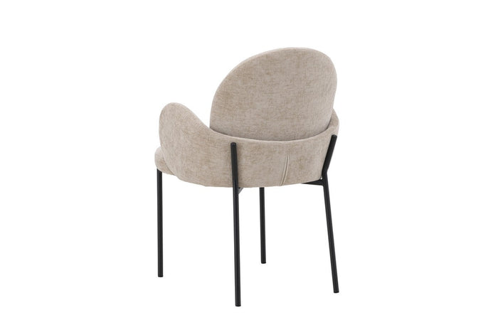 Rebellenclub Elno Eetkamerstoel - Set van 2 - Beige