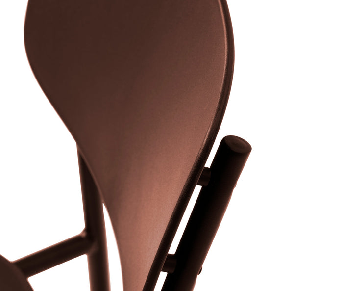 Rebellenclub Strom Eetkamerstoel - Set van 4 - Terracotta