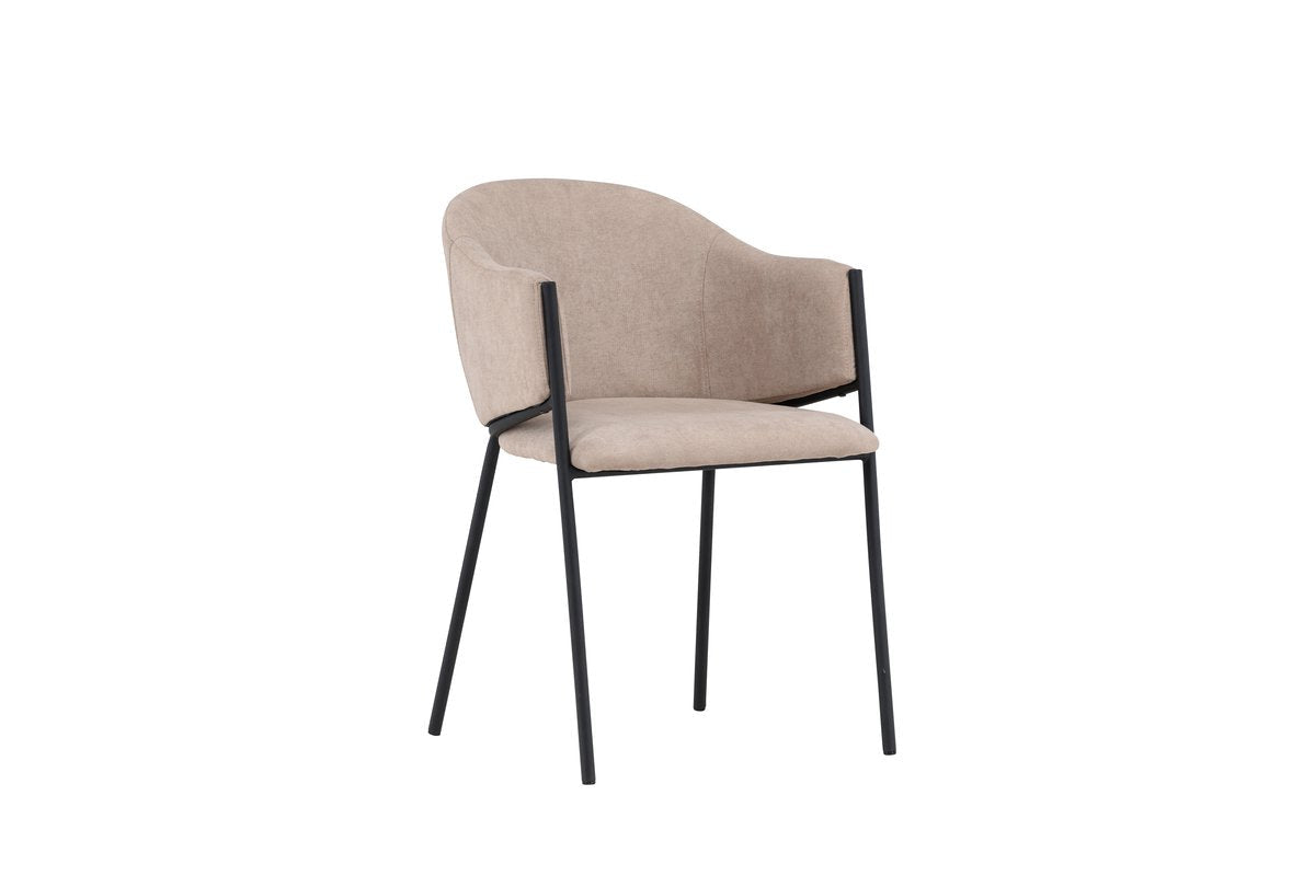 Rebellenclub Afi Eetkamerstoel - set van 2 - Beige Velours