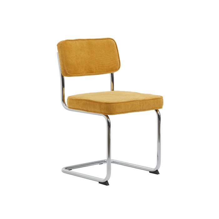 Rebellenclub Luxor Eetkamerstoel - Set van 4 - Geel RibstofÊ