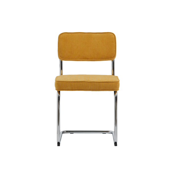 Rebellenclub Luxor Eetkamerstoel - Set van 4 - Geel RibstofÊ