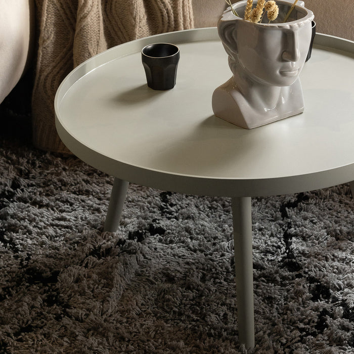 WOOOD Mesa Bijzettafel H 34 x Ø 60 cm - Antique Beige