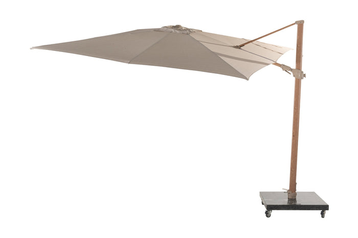 4-Seasons zweefparasol Siesta 300 x 300 cm - Woodlook|Sand
