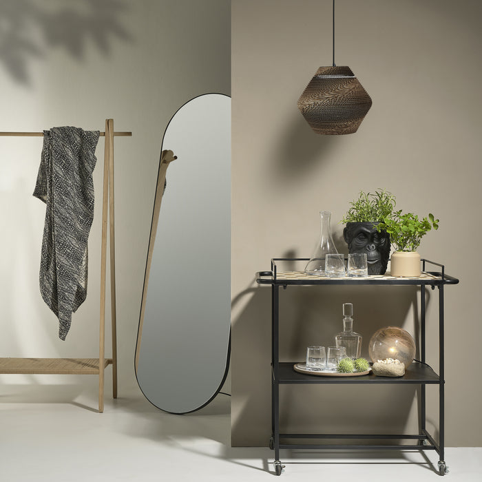 Villa Collection Vasto Spiegel 170 x 55 cm - Zwart