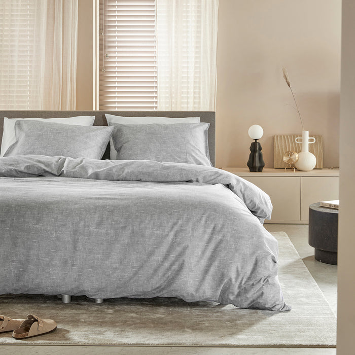 Damai Ebba Dekbedovertrek 200 x 200/220 cm - Grijs