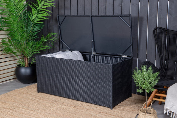 Rebellenclub Haven Kussen Opbergbox - 130 x 60 cm - Zwart