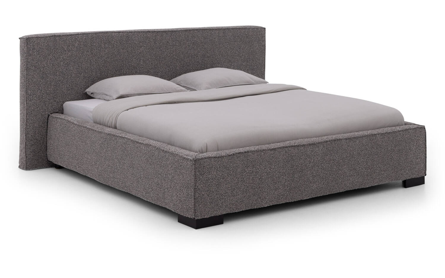 Goossens Bedframe Switch - 180 x 210 - Ahenk 5401 grijs - Bouclé