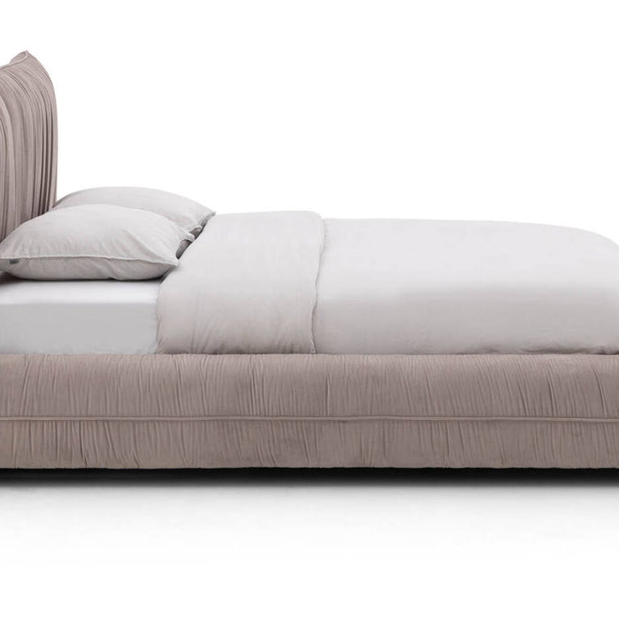 Goossens Gestoffeerd Bedframe Milano - 140 x 220 - Paris khaki -