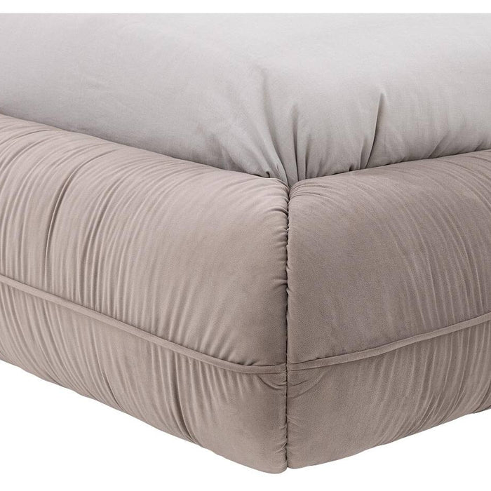 Goossens Gestoffeerd Bedframe Milano - 140 x 220 - Paris khaki -