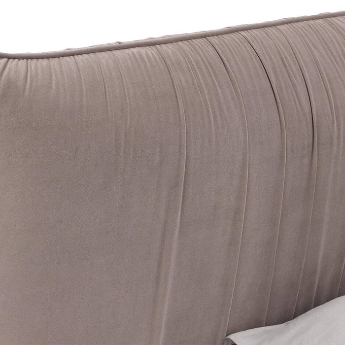 Goossens Gestoffeerd Bedframe Milano - 140 x 220 - Paris khaki -