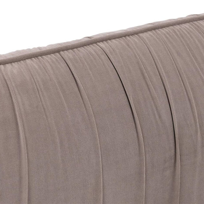 Goossens Gestoffeerd Bedframe Milano - 140 x 220 - Paris khaki -