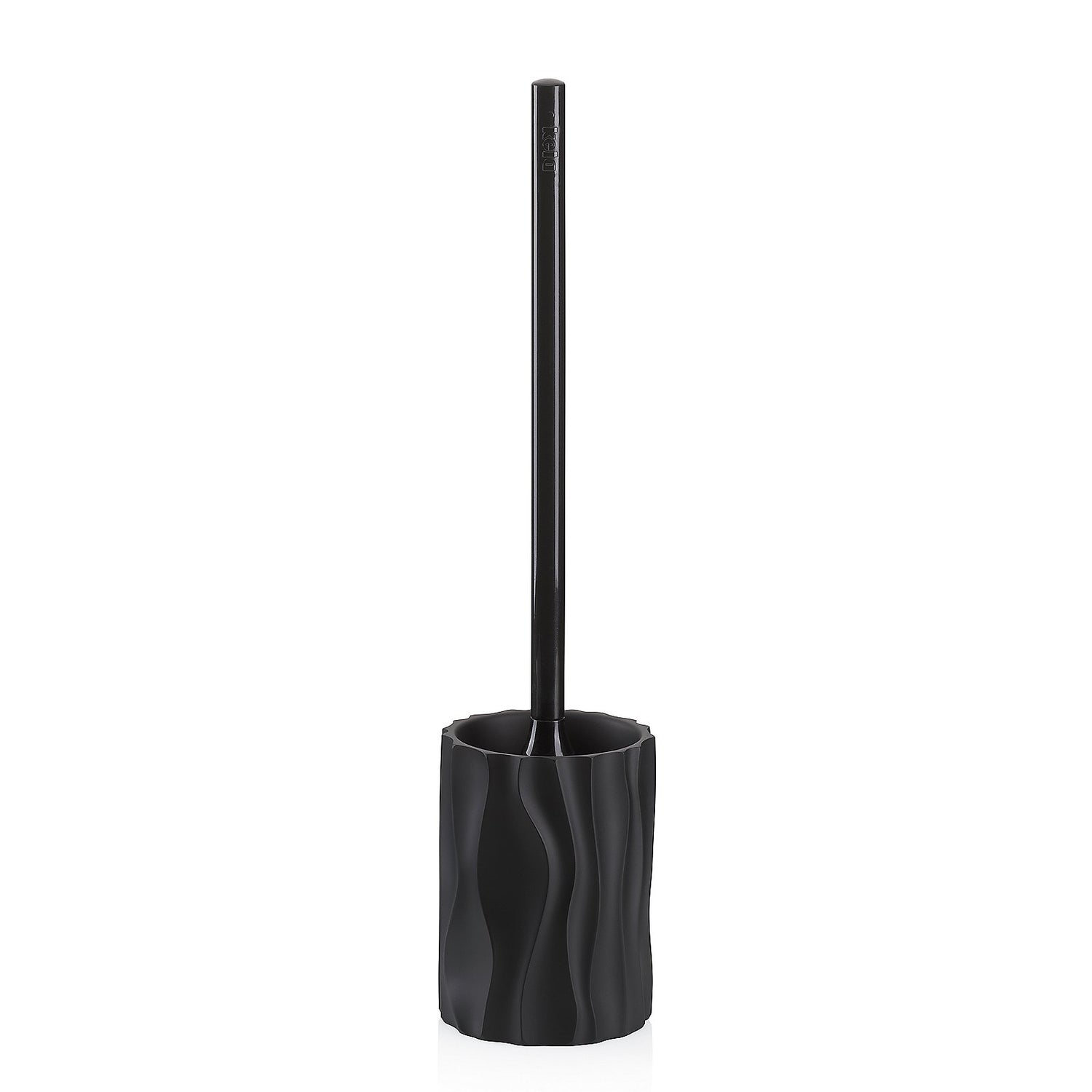 Toiletborstel met Houder, Polyresin, Zwart - Kela | Merida