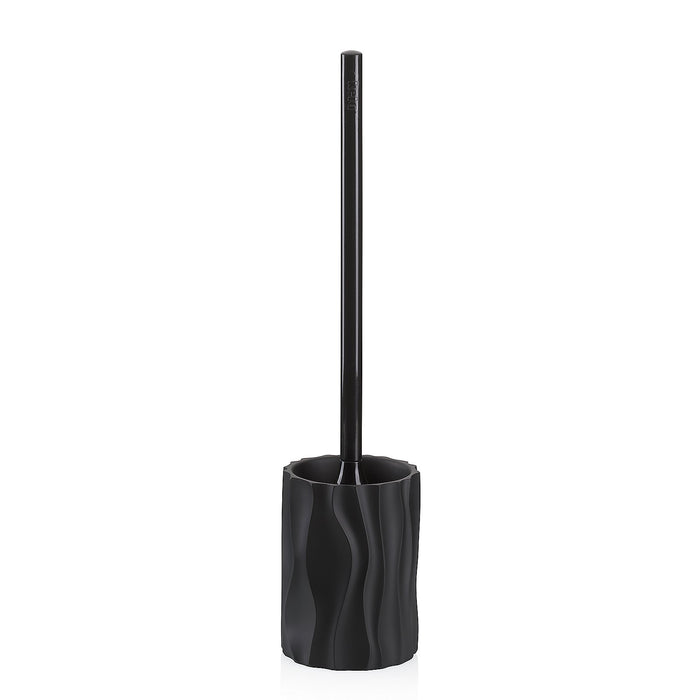 Toiletborstel met Houder, Polyresin, Zwart - Kela | Merida