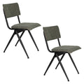 Dutchbone New Willow Stoel Forest Green - Set van 2 - Groen
