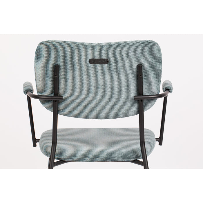 Zuiver Benson Armstoel Grijs Blauw - Set van 2