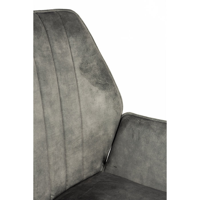 Housecraft Jamie Eetkamerstoelen armleuning Groen - Set van 2