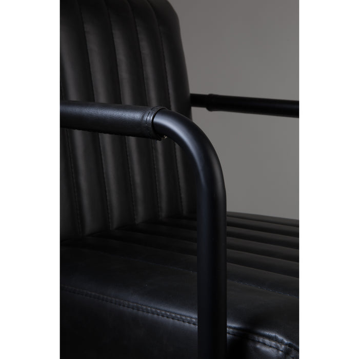 Dutchbone Stitched Eetkamerstoel Donker Grijs - Set van 2