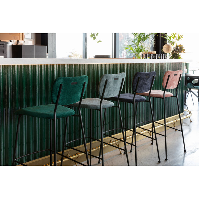 Zuiver Benson Barkruk 75.5 cm Grijs|Blauw - Set van 2