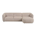 by fonQ Soft Hoekbank met Chaise Longue Rechts - Bouclé - Greige