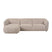 by fonQ Soft Hoekbank met Chaise Longue Links - Bouclé - Greige